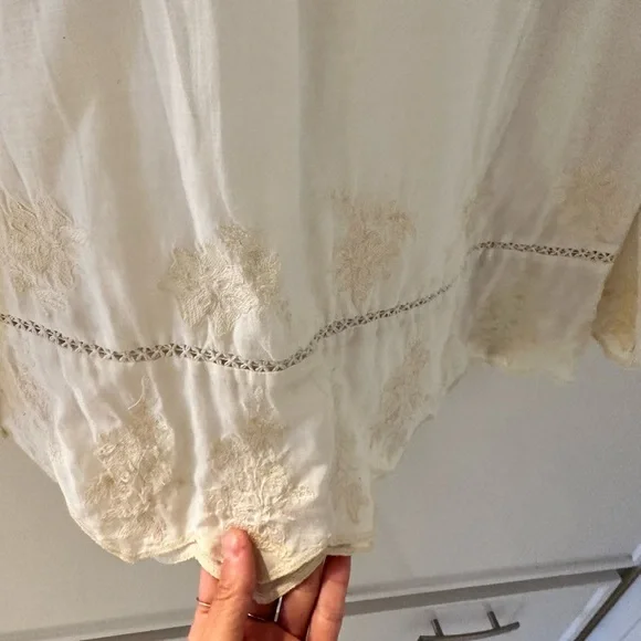 Velvet lace cotton top - Picture 4 of 4